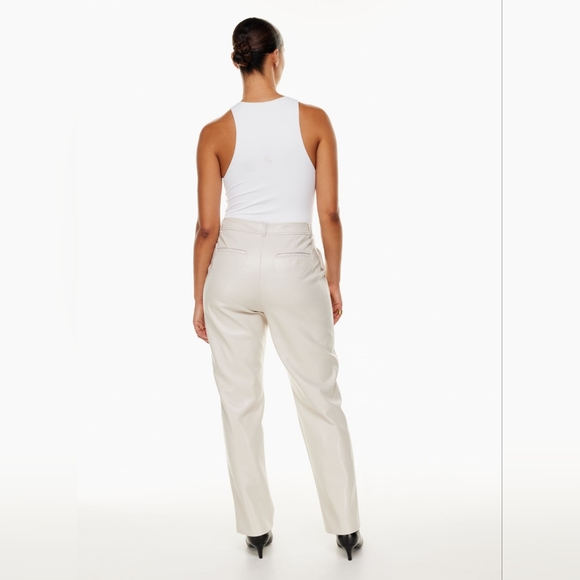 Aritzia Babaton Vegan Leather Command pant in fluid baby blue - Picture 4 of 6